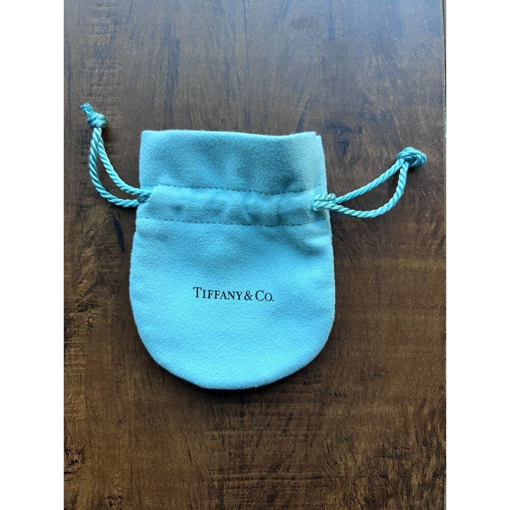 Tiffany & Co. Blue Split Drawstring Velvet Dust Bag Jewelry Storage 2.75” X 3.5"